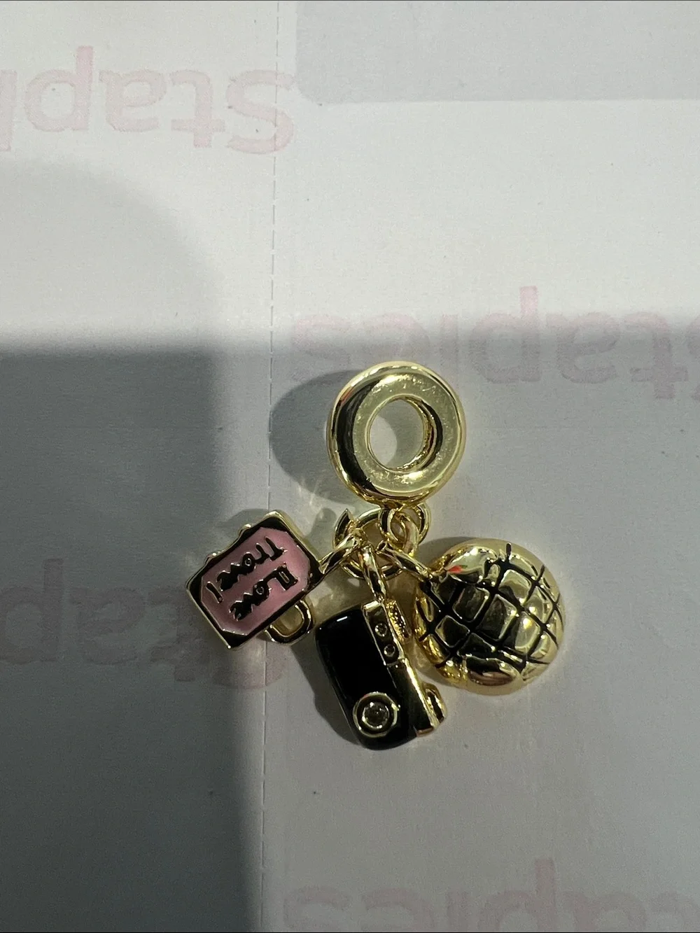 I Love Travel Charm